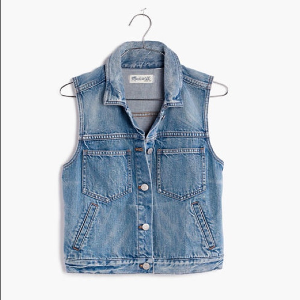 Madewell Denim Vest Size XXS